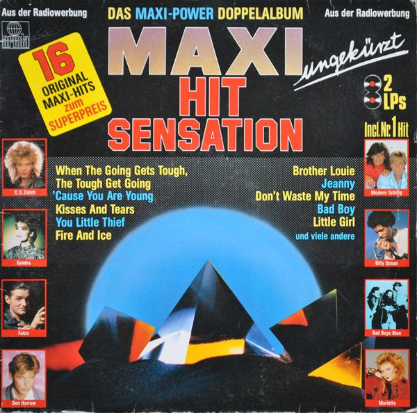 Cover Various - Maxi Hit Sensation - Das Maxi Power Doppelalbum (2xLP, Comp, Gat) Schallplatten Ankauf