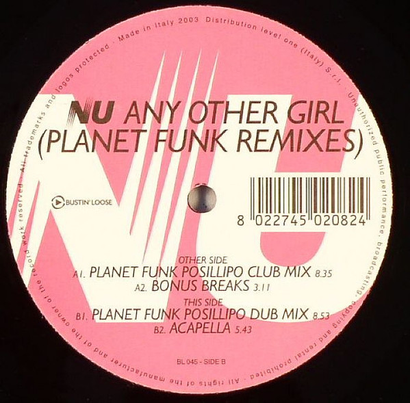 Cover NU - Any Other Girl (Planet Funk Remixes) (12) Schallplatten Ankauf