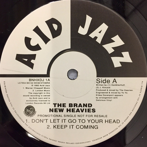 Cover The Brand New Heavies - Don't Let It Go To Your Head (12, Promo) Schallplatten Ankauf