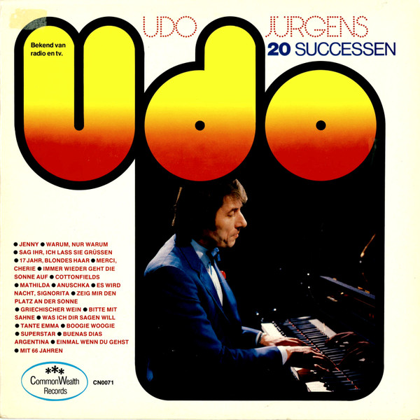 Cover Udo Jürgens - 20 Successen (LP, Comp) Schallplatten Ankauf