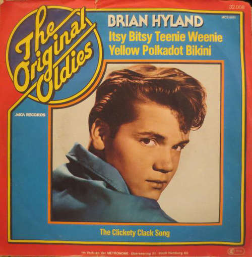 Cover Brian Hyland - Itsy Bitsy, Teenie Weenie Yellow Polkadot Bikini / Clickety Clack Song (7, Single, RE) Schallplatten Ankauf