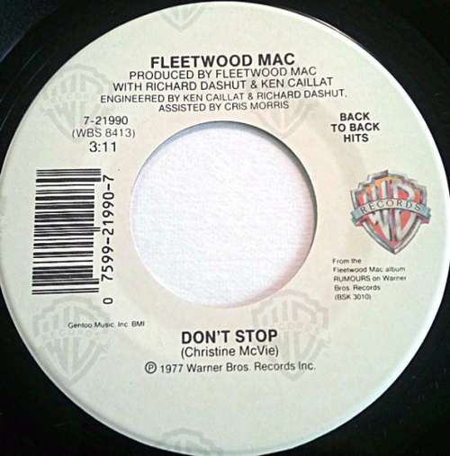 Cover Fleetwood Mac - Don't Stop / Silver Springs (7, Single) Schallplatten Ankauf