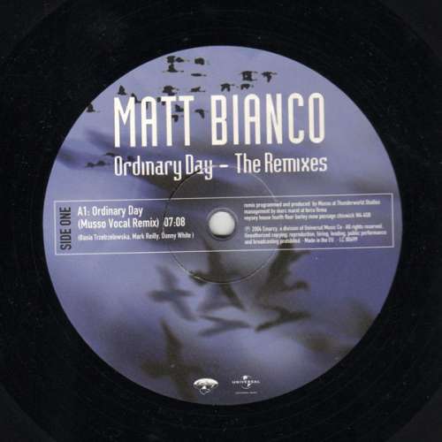 Cover Matt Bianco - Ordinary Day - The Remixes (12, Promo) Schallplatten Ankauf