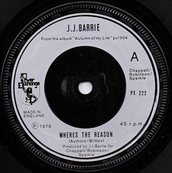 Bild J. J. Barrie - Wheres The Reason (7, Single, Sil) Schallplatten Ankauf