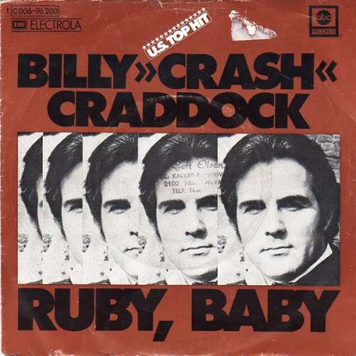 Cover Billy Crash Craddock* - Ruby, Baby (7, Single) Schallplatten Ankauf
