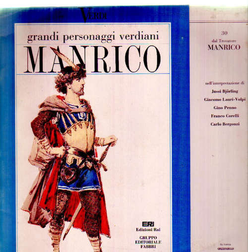 Cover Giuseppe Verdi - Verdi: Edizioni Rai 30 - Dal Trovatore Manrico (LP) Schallplatten Ankauf
