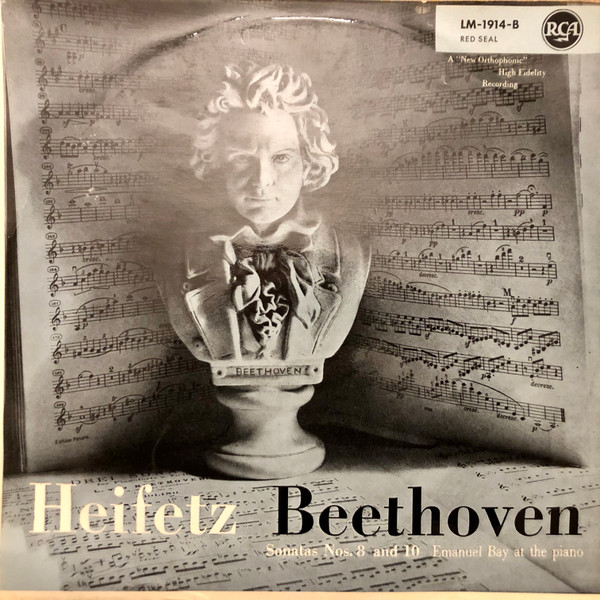 Cover Beethoven* - Heifetz* - Sonatas Nos. 8 And 10 (LP, Album, Mono) Schallplatten Ankauf