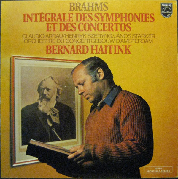 Cover Johannes Brahms - Bernard Haitink - Orchestre Du Concertgebouw D'Amsterdam* - Integrale Des Symphonies Et Des Concertos (8xLP, Comp + Box) Schallplatten Ankauf