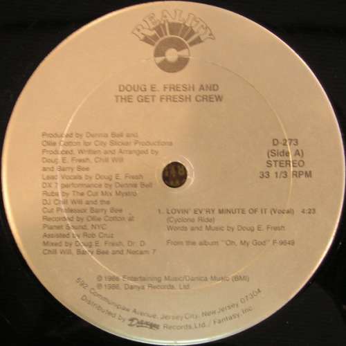 Cover Doug E. Fresh And The Get Fresh Crew - Lovin' Ev'ry Minute Of It (12) Schallplatten Ankauf