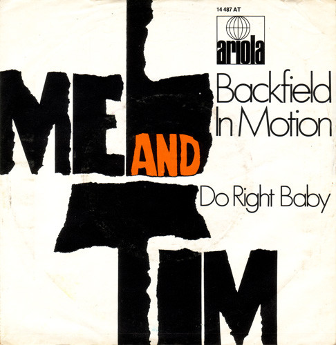 Cover Mel And Tim* - Backfield In Motion  (7, Single) Schallplatten Ankauf