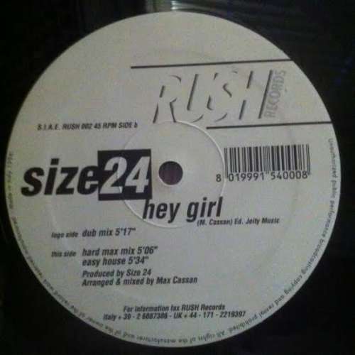 Cover Size 24 - Hey Girl (12) Schallplatten Ankauf