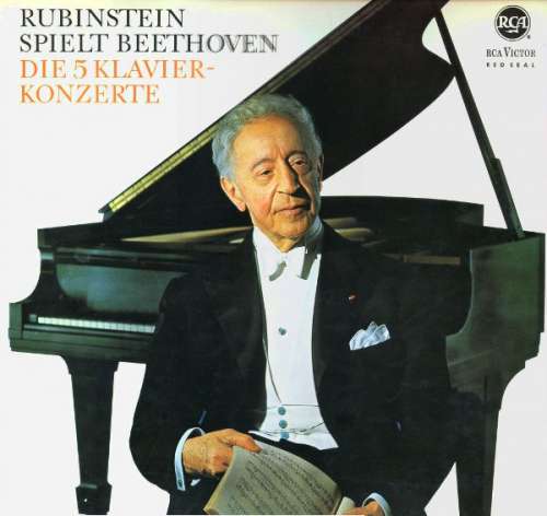 Cover Rubinstein* spielt Beethoven* - Die 5 Klavierkonzerte (5xLP + Box) Schallplatten Ankauf