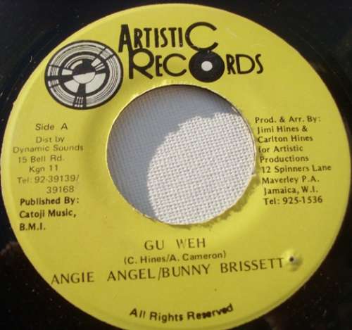 Cover Angie Angel / Bunny Brissett - Gu Weh (7, Single) Schallplatten Ankauf