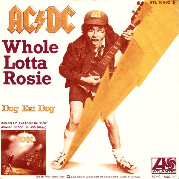 Cover AC/DC - Whole Lotta Rosie (7, Single) Schallplatten Ankauf