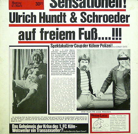 Cover Ulrich Hundt* & Schroeder* - Auf Freiem Fuß....!!! (LP, Album) Schallplatten Ankauf