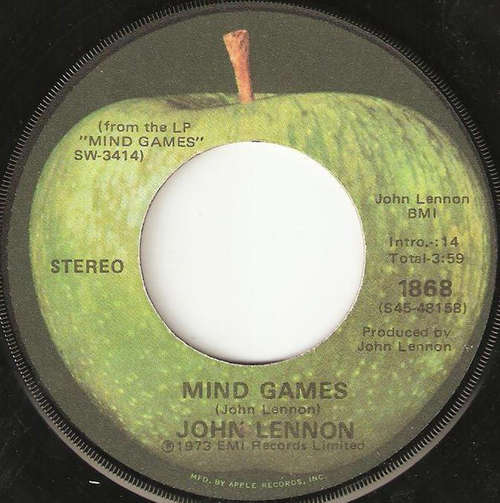 Cover John Lennon - Mind Games (7, Single) Schallplatten Ankauf