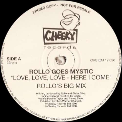 Cover Rollo Goes Mystic - Love, Love, Love - Here I Come (2x12, Promo) Schallplatten Ankauf