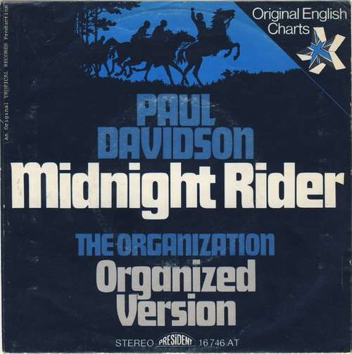 Bild Paul Davidson / The Organization (7) - Midnight Rider / Organized Version (7, Single) Schallplatten Ankauf