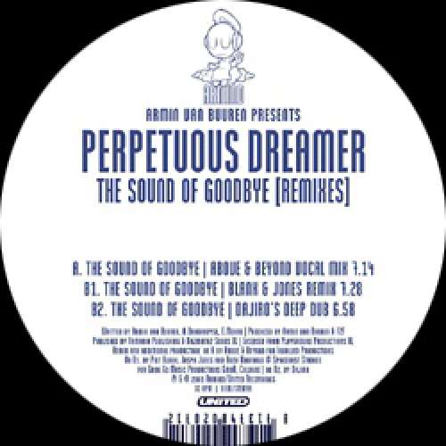 Cover Armin van Buuren Presents Perpetuous Dreamer - The Sound Of Goodbye (Remixes) (12) Schallplatten Ankauf