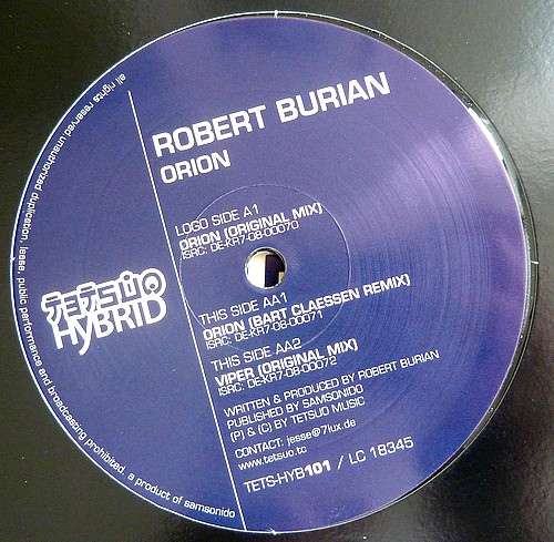 Bild Robert Burian - Orion (12) Schallplatten Ankauf