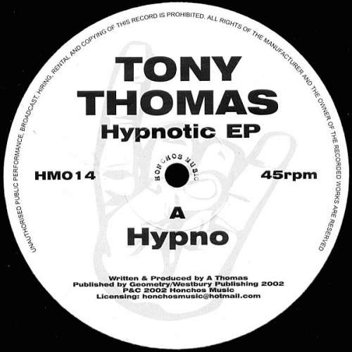 Cover Tony Thomas - Hypnotic EP (12, EP) Schallplatten Ankauf