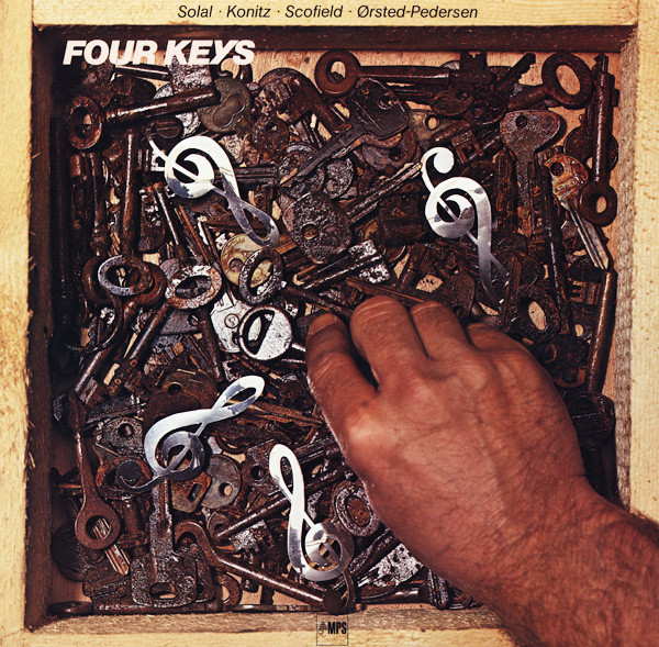Cover Solal* - Konitz* - Scofield* - Ørsted-Pedersen* - Four Keys (LP, Album) Schallplatten Ankauf