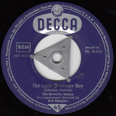 Cover The Beverley Sisters / The Beverley Sisters and Bill Maynard and his Guitar* - The Little Drummer Boy / Riding Down From Bangor (7, Single) Schallplatten Ankauf