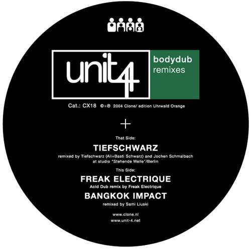 Cover Unit 4 (2) - Bodydub (Remixes) (12) Schallplatten Ankauf