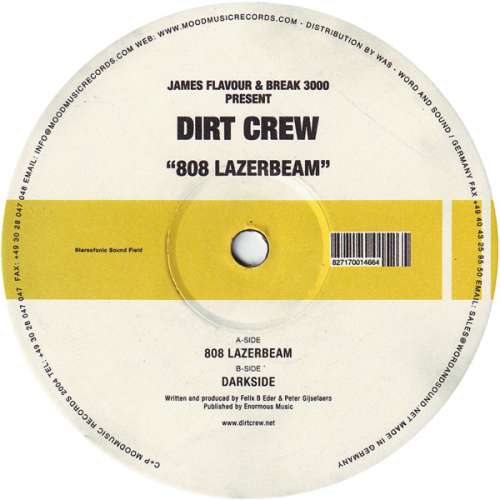 Cover James Flavour & Break 3000 Present Dirt Crew - 808 Lazerbeam (12) Schallplatten Ankauf
