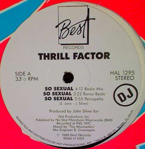 Cover Thrill Factor - So Sexual (12, Promo) Schallplatten Ankauf