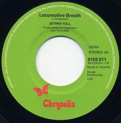 Cover Jethro Tull - Locomotive Breath / Look Into The Sun (7, Single, RE) Schallplatten Ankauf