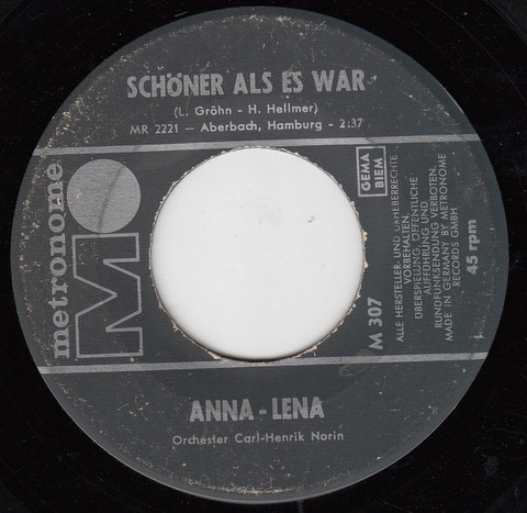 Cover Anna-Lena* - Schöner Als Es War (7, Single) Schallplatten Ankauf