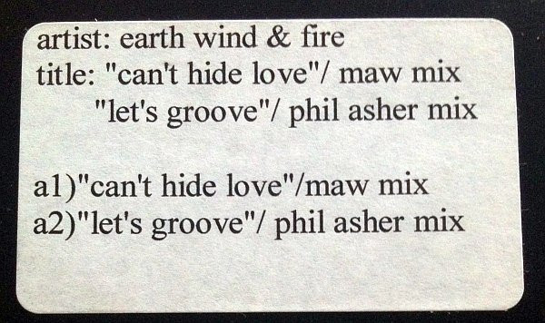 Bild Earth Wind & Fire* - Can't Hide Love / Let's Groove (12, S/Sided, Unofficial, W/Lbl) Schallplatten Ankauf