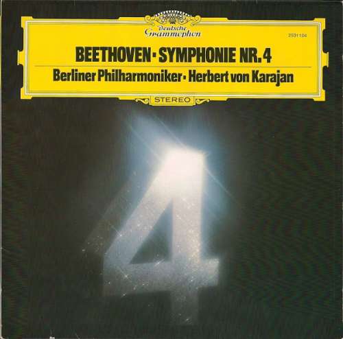 Cover Beethoven* - Berliner Philharmoniker - Herbert von Karajan - Symphonie Nr. 4 (LP) Schallplatten Ankauf