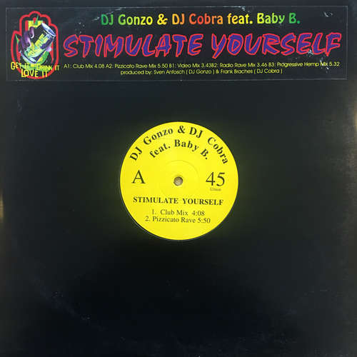 Cover DJ Gonzo & DJ Cobra* feat. Baby D. (2) - Stimulate Yourself (12) Schallplatten Ankauf