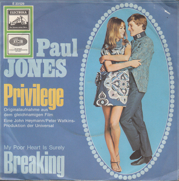 Cover Paul Jones - Privilege (7) Schallplatten Ankauf