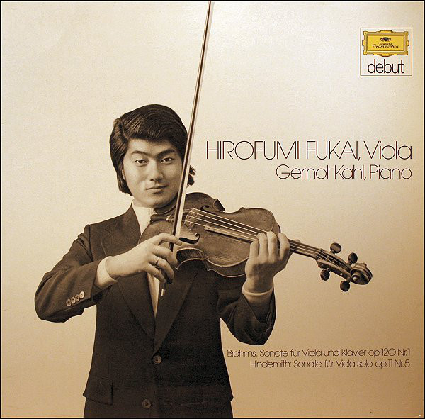 Cover Brahms*, Hindemith* / Hirofumi Fukai, Gernot Kahl - Sonate Für Viola Und Klavier, Op.120 Nr.1 / Sonate Für Viola Solo, Op.11 Nr.5 (LP, Album) Schallplatten Ankauf