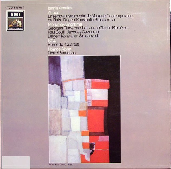 Cover Iannis Xenakis - Atrées / Morsima-Amorsima / ST 4 / Nomos Alpha (LP) Schallplatten Ankauf