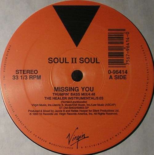 Cover Soul II Soul - Missing You (12) Schallplatten Ankauf