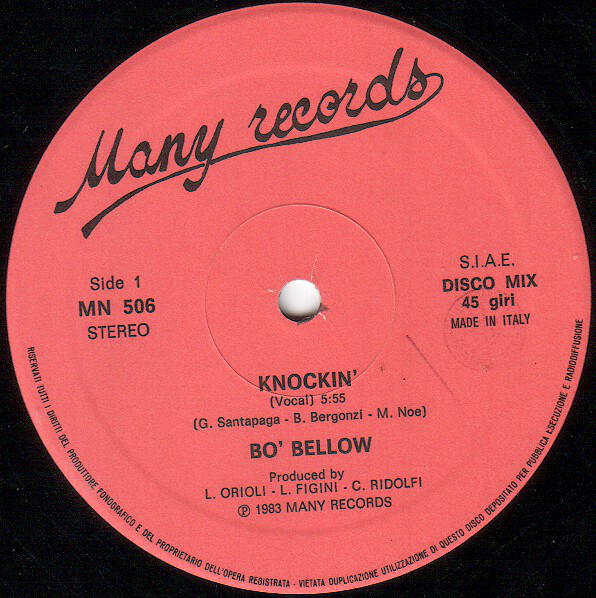 Cover Bo' Bellow - Knockin' (12) Schallplatten Ankauf