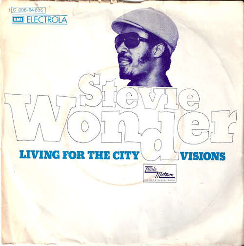 Cover Stevie Wonder - Living For The City / Visions (7, Single) Schallplatten Ankauf