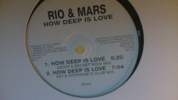 Cover Rio & Mars - How Deep Is Love (12) Schallplatten Ankauf