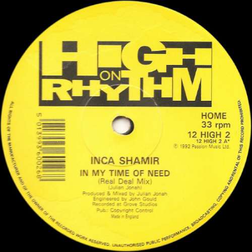 Cover Inca Shamir - In My Time Of Need (12) Schallplatten Ankauf