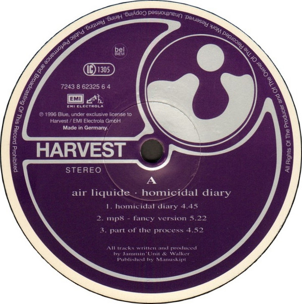 Cover Air Liquide - Homicidal Diary (12) Schallplatten Ankauf
