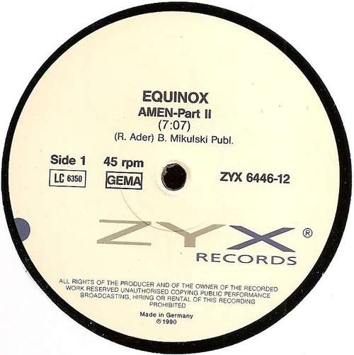 Cover Equinox (4) - Amen Part III (12) Schallplatten Ankauf