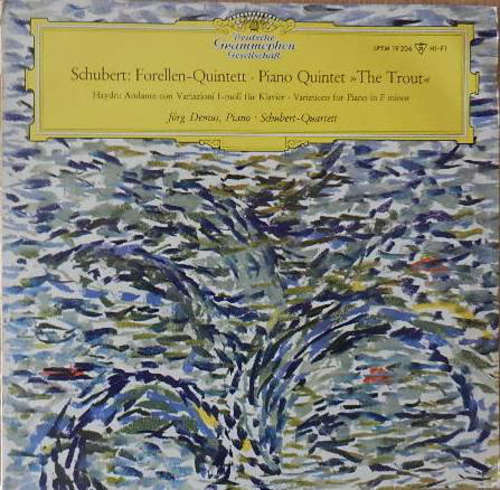 Cover Schubert* — Haydn* — Jörg Demus — Schubert-Quartett - Forellen-Quintett / Andante Con Variazioni F Moll Fur Klavier (LP, Mon) Schallplatten Ankauf