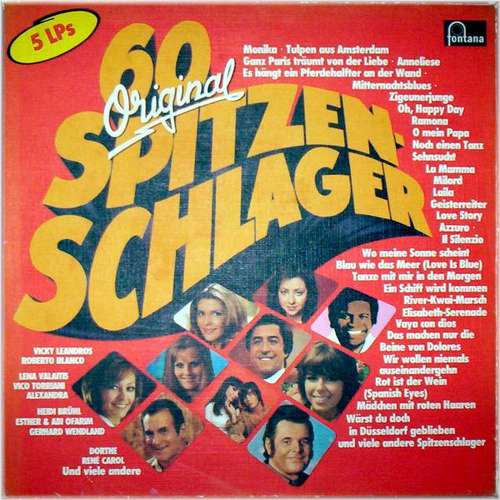 Cover Various - 60 Original Spitzen-Schlager (5xLP, Comp + Box) Schallplatten Ankauf