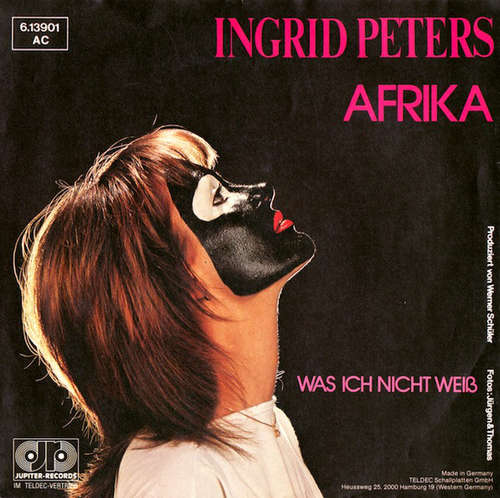 Cover Ingrid Peters - Afrika (7, Single) Schallplatten Ankauf
