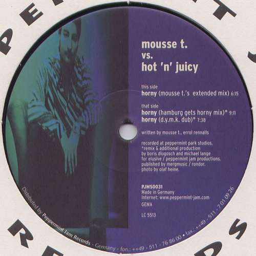 Cover Mousse T. Vs. Hot 'N' Juicy - Horny (12) Schallplatten Ankauf