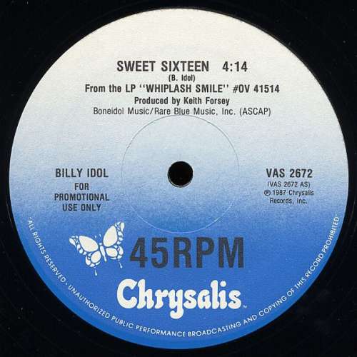 Cover Billy Idol - Sweet Sixteen (12, Promo) Schallplatten Ankauf